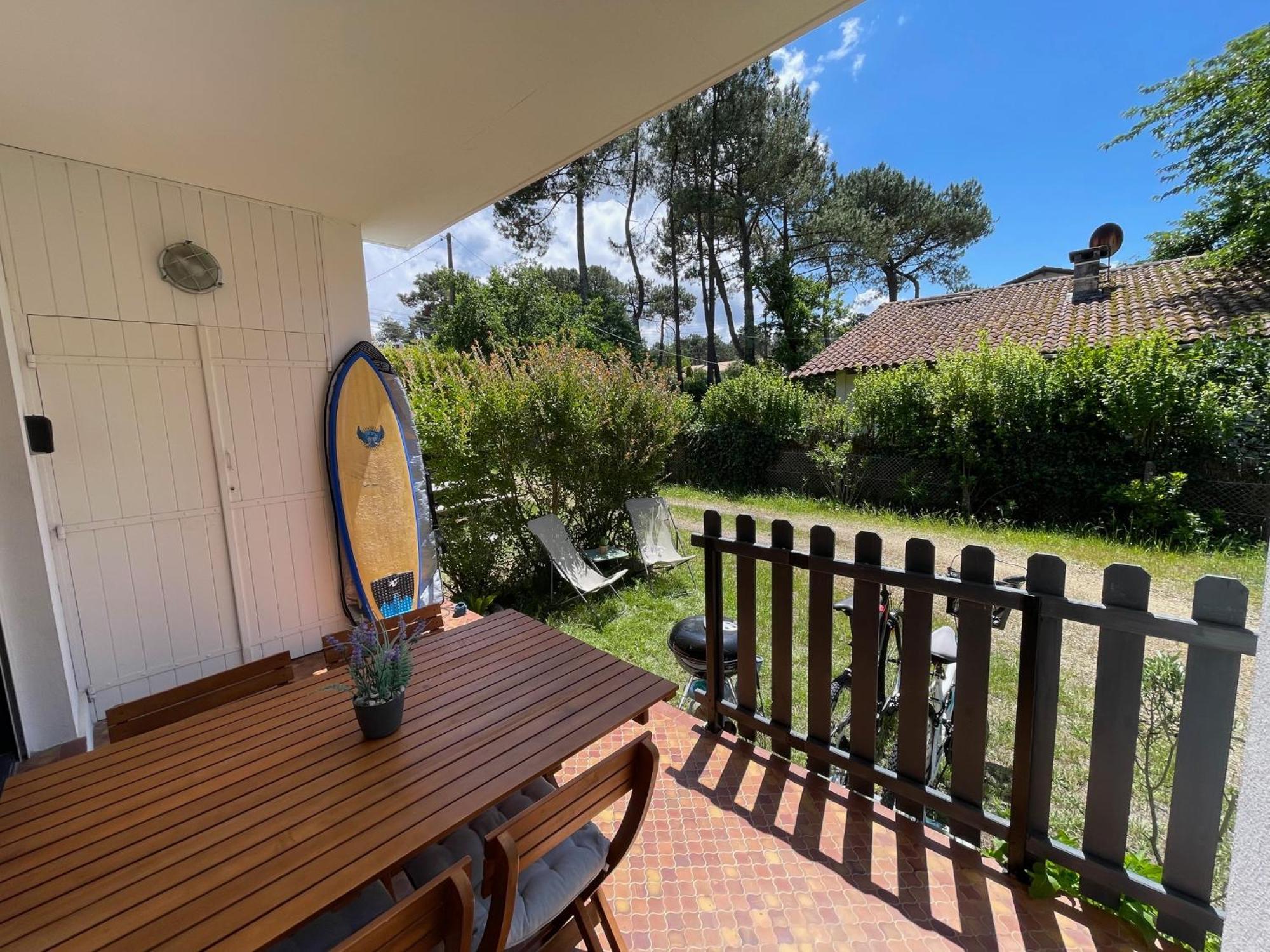 Appartement Avec Chambre, Terrasse Et Jardinet Proche Plage, Foret Pins, Piste Cyclable, Lac Mimizan-Plage Eksteriør billede