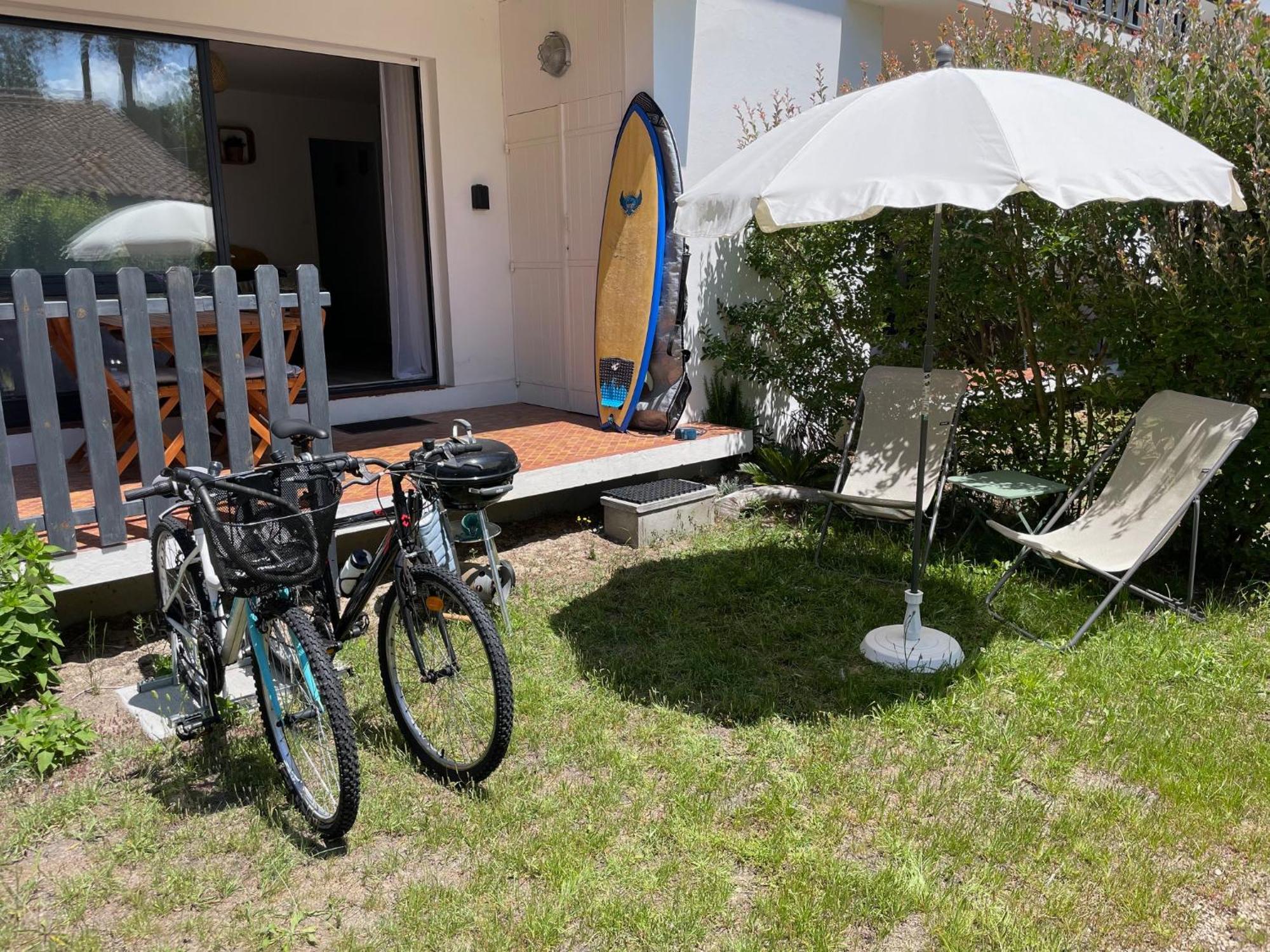 Appartement Avec Chambre, Terrasse Et Jardinet Proche Plage, Foret Pins, Piste Cyclable, Lac Mimizan-Plage Eksteriør billede